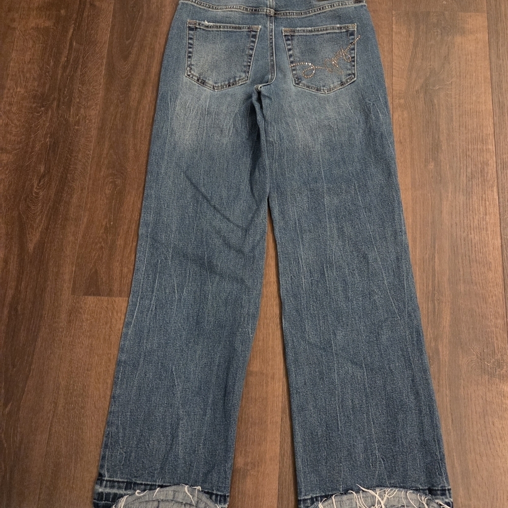 Juicy Couture Jeans Womens 3/26 Abbot Straight Leg Rhinestone Pockets Y2K - Picture 5 of 7
